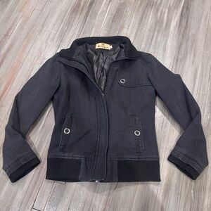 Stylish Black Bomber Jacket